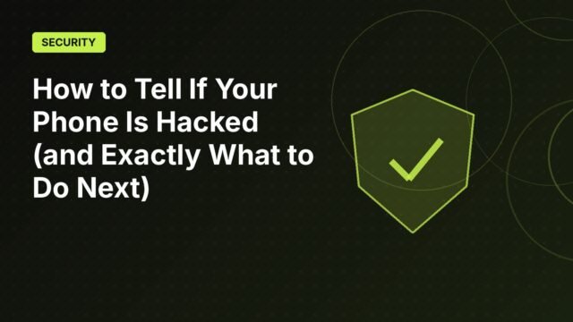 Illustration of a smartphone with a shield and a warning symbol